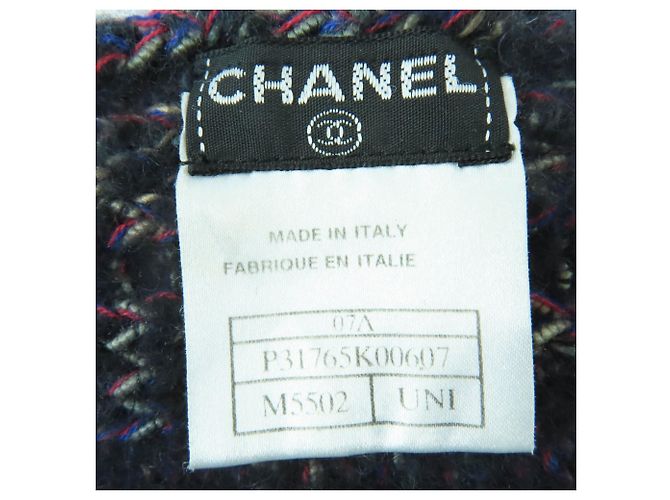 Chanel Multicolor Wolle-Angora-Cashmere-Mischschal Mehrfarben - Ansicht 6