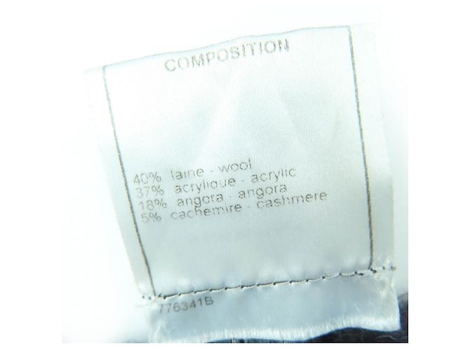 Chanel Multicolor Wolle-Angora-Cashmere-Mischschal Mehrfarben - Ansicht 7