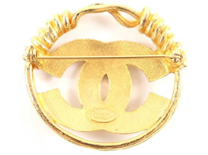 Spilla a spirale Coco Mark Vintage 94P di Chanel D'oro - vista 3