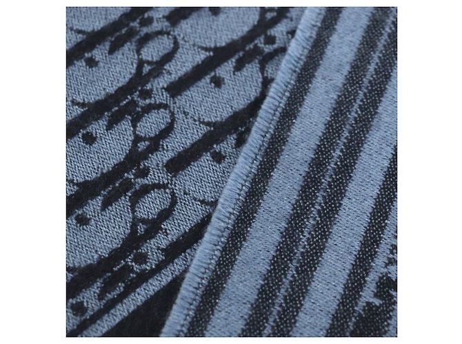 Christian Dior Stola in cashmere Dior Homme in blu - vista 4
