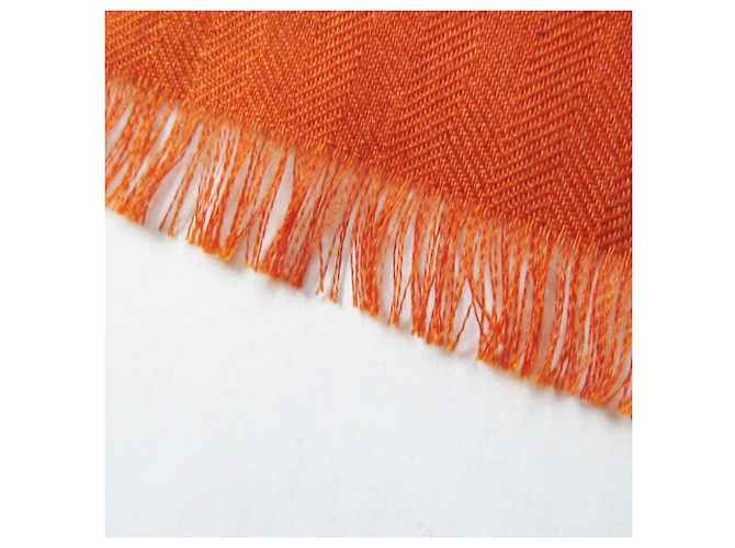 Hermès Hermes Cashmere Silk Stole Orange - view 8