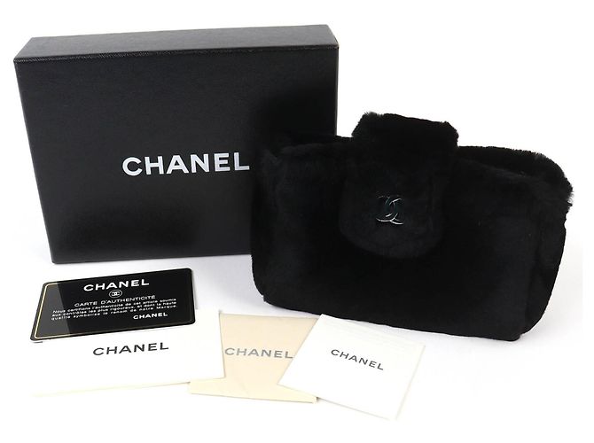 Pochette in pelle Vintage Coco Mark di CHANEL Nero - vista 2