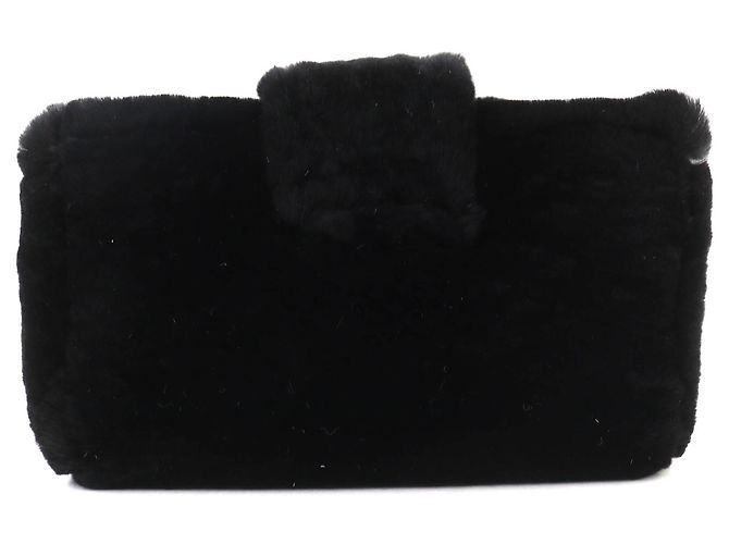 Pochette in pelle Vintage Coco Mark di CHANEL Nero - vista 3