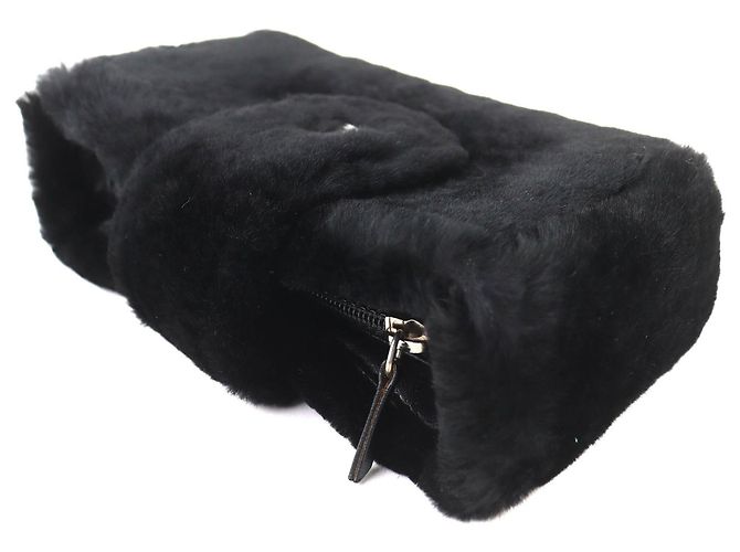 Pochette in pelle Vintage Coco Mark di CHANEL Nero - vista 4