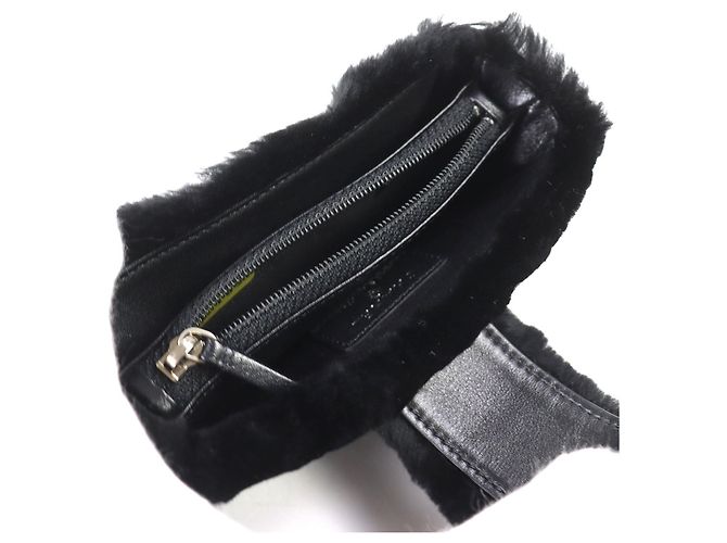 Pochette in pelle Vintage Coco Mark di CHANEL Nero - vista 6