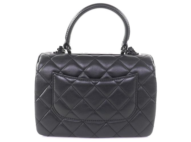 Bolso de hombro de piel de cordero Trendy CC de CHANEL Negro - vista 3