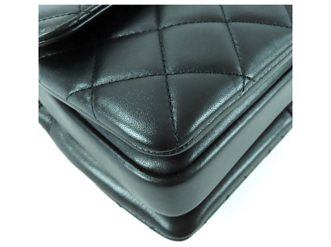 Bolso de hombro de piel de cordero Trendy CC de CHANEL Negro - vista 7