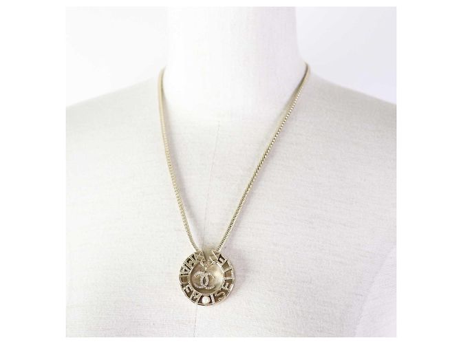 Collana Pendente Mademoiselle Rhinestone Coco Mark Y22X di Chanel D'oro - vista 3