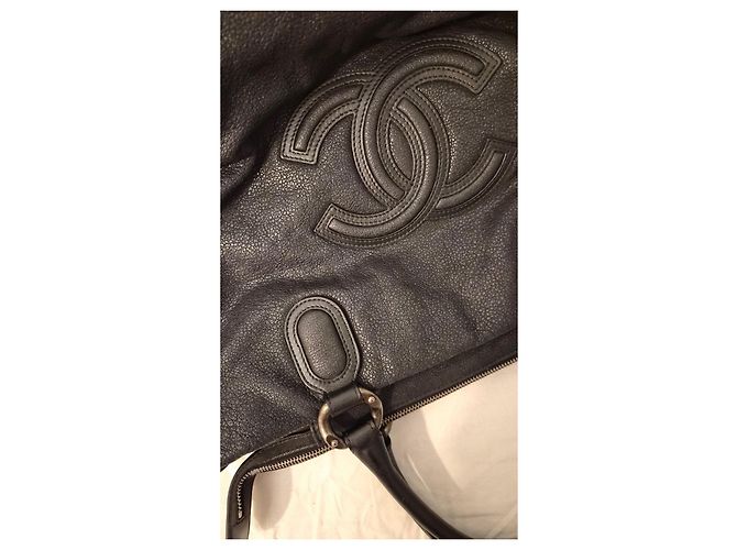 Borsa tote in pelle nera Chanel Nero - vista 11