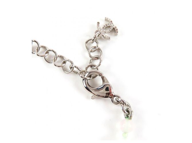 Collar de piedra natural con strass Coco Mark B25P de Chanel Rosa Blanco - vista 10