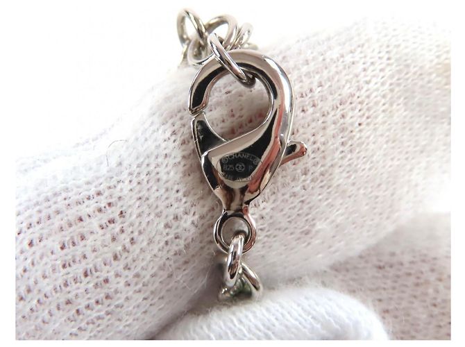 Collar de piedra natural con strass Coco Mark B25P de Chanel Rosa Blanco - vista 11