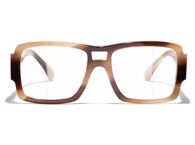Gafas PILOTE Anti Luz Azul CHANEL Como Nuevas 2024 Marrón claro - vista 2