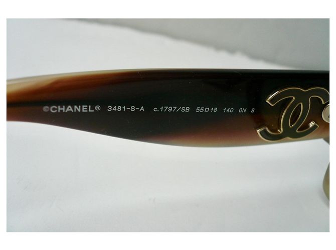 Gafas PILOTE Anti Luz Azul CHANEL Como Nuevas 2024 Marrón claro - vista 9