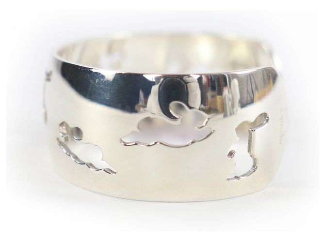 Hermès Bracciale charm con motivo coniglio in argento 925 Hermes - vista 2