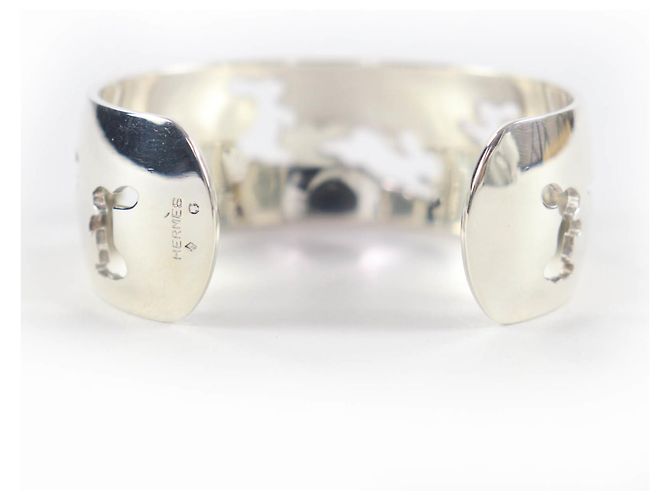 Hermès Bracciale charm con motivo coniglio in argento 925 Hermes - vista 3