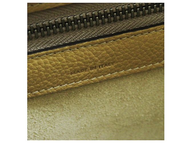 Céline Borsa a mano Celine 18979 Luggage Micro Shopper Beige - vista 10