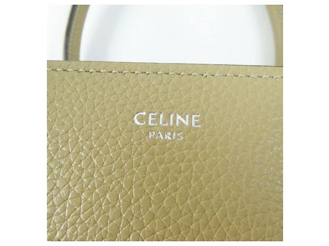 Céline Borsa a mano Celine 18979 Luggage Micro Shopper Beige - vista 9