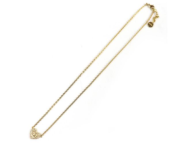Collana a forma di cuore con strass Clair D Lune di Christian Dior D'oro - vista 4