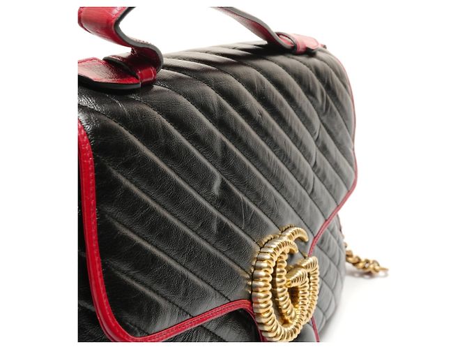 Gucci GG Marmont schwarze Handtasche - Ansicht 15