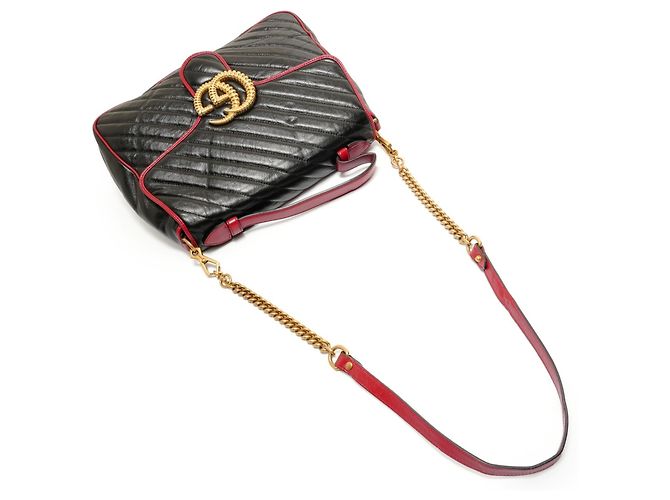 Gucci GG Marmont schwarze Handtasche - Ansicht 8