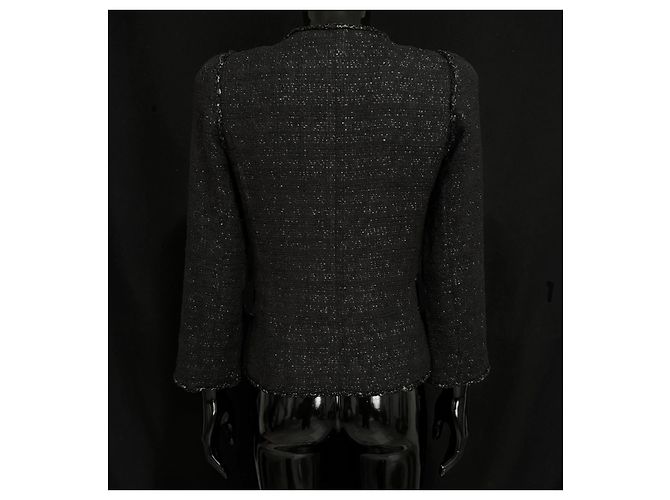 Chanel Runway Black Wool Jacket 4 Pockets - view 2