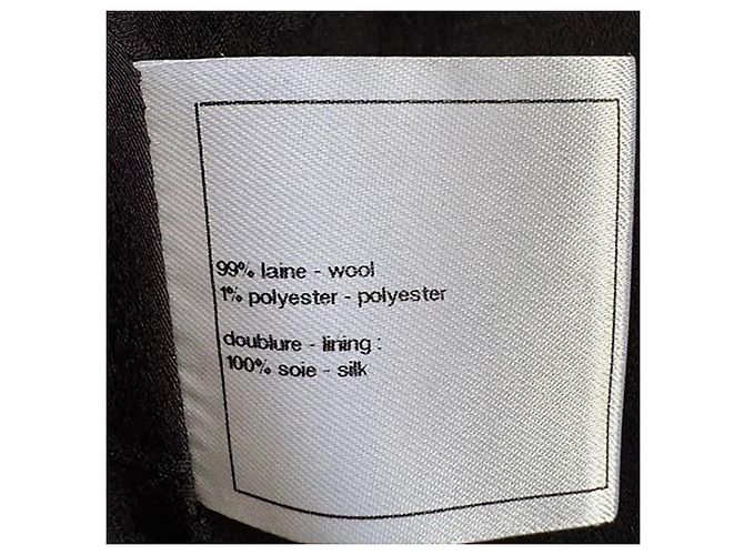 Chanel Runway Black Wool Jacket 4 Pockets - view 5