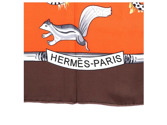 Foulard in seta Hermès Carré 140 Tendresse Feline Multicolore - vista 7