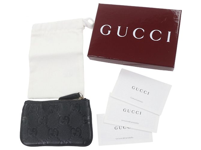 Monedero de cuero negro Gucci - vista 2