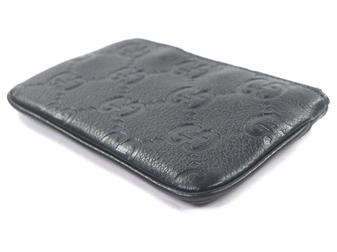 Monedero de cuero negro Gucci - vista 4
