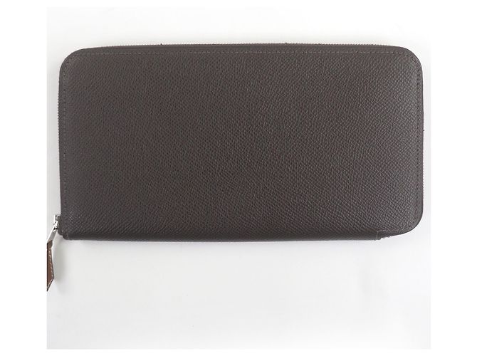 Hermès Hermes Azap Long Wallet in Epsom Leather Damier ebene - view 2