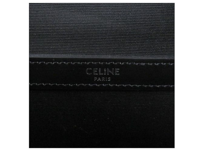 Céline Triomphe Rucksack aus beschichtetem Canvas CELINE 11181 Braun Schwarz - Ansicht 10