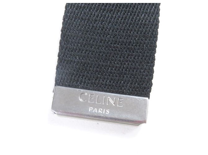 Céline Triomphe Rucksack aus beschichtetem Canvas CELINE 11181 Braun Schwarz - Ansicht 9