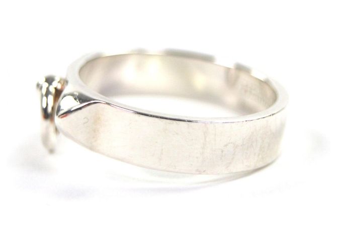 Ring Bague en argent 925 Collier de Chien Hermès - vue 4