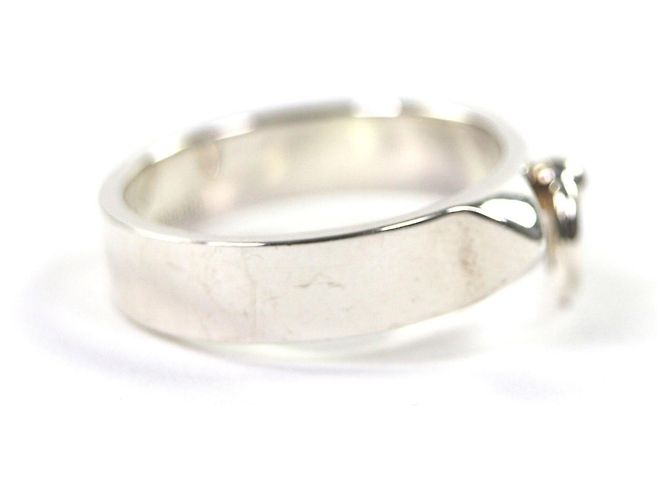 Ring Bague en argent 925 Collier de Chien Hermès - vue 6