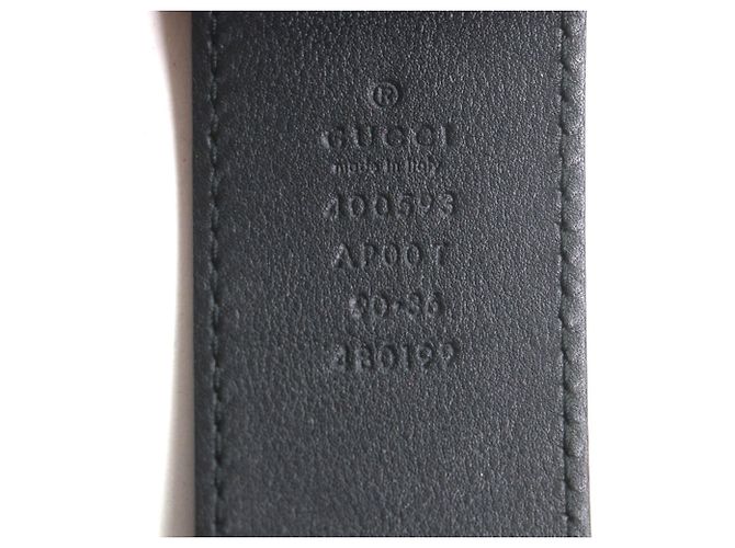Marmont Ceinture large Double G 400593 de Gucci Noir - vue 7