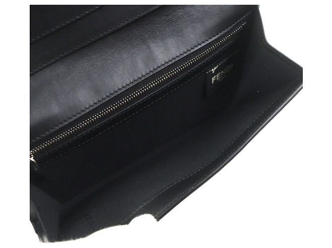 Fendi Leder Micro Zucca Langbörse Schwarz - Ansicht 6