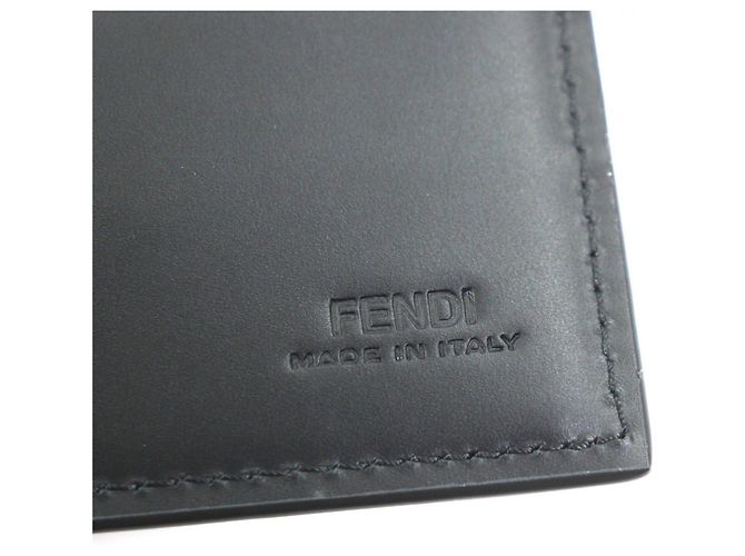 Fendi Leder Micro Zucca Langbörse Schwarz - Ansicht 9
