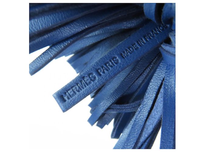 Portachiavi Hermès Carmen Agneau Milo in Blu Zaffiro - vista 6