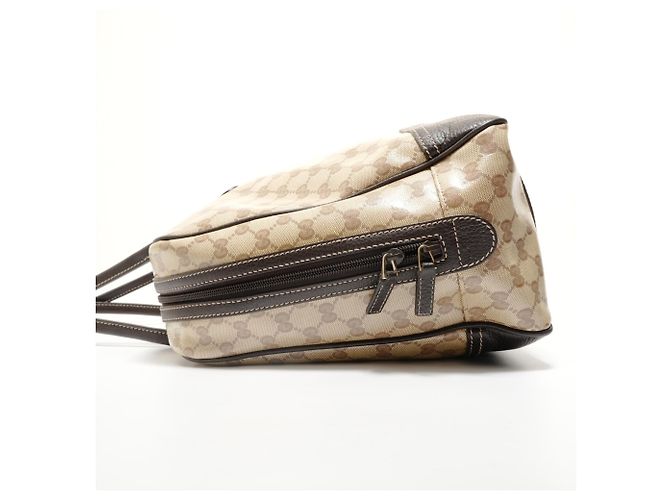 Borsa Boston GG Crystal Sherry Line di Gucci Beige - vista 3