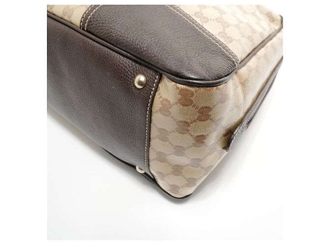 Borsa Boston GG Crystal Sherry Line di Gucci Beige - vista 6