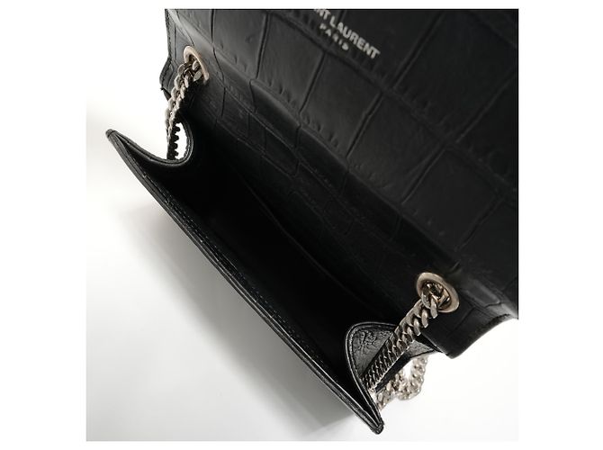 Borsa a Spalla Kate Small Chain di Yves Saint Laurent Nero - vista 10