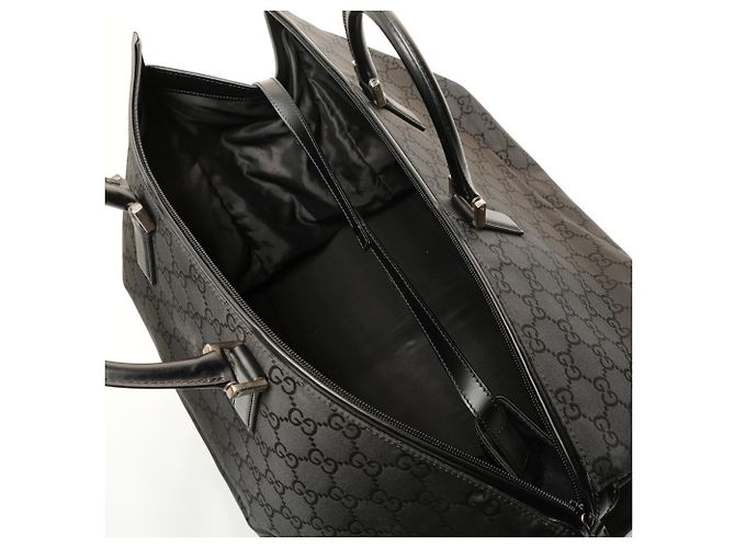 Borsa Boston in tela GG Gucci nera Nero - vista 11
