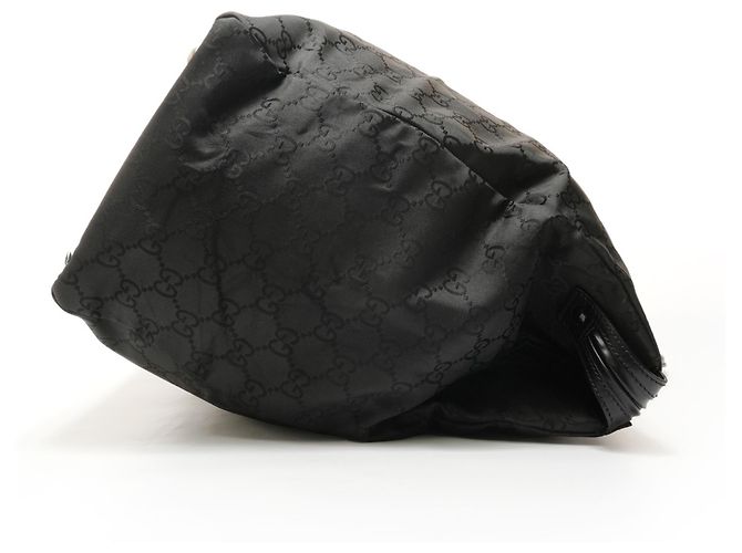 Borsa Boston in tela GG Gucci nera Nero - vista 4