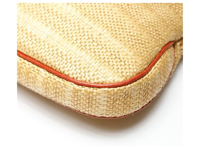 Borsa a Spalla in Rafia Gucci Jackie Beige - vista 6