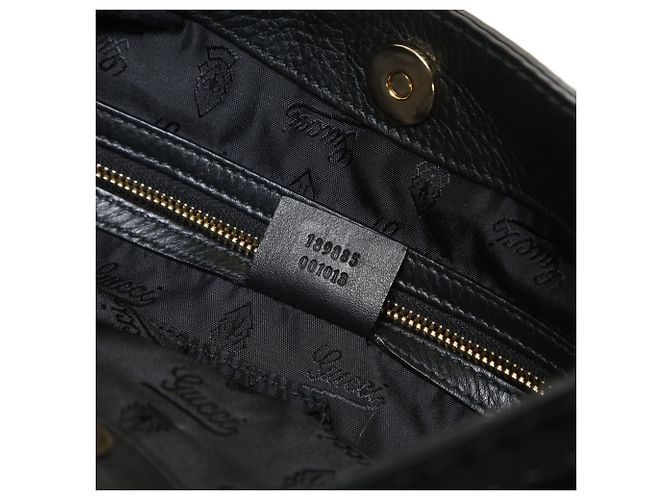 Borsa a spalla Hobo Queen con nastro Gucci Nero - vista 11