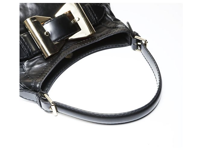Borsa a spalla Hobo Queen con nastro Gucci Nero - vista 13