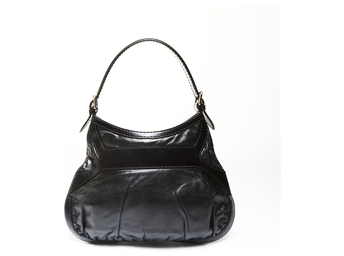 Borsa a spalla Hobo Queen con nastro Gucci Nero - vista 2
