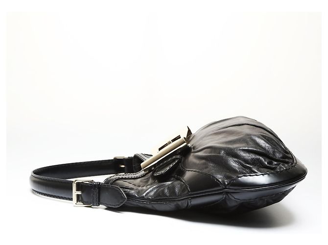 Borsa a spalla Hobo Queen con nastro Gucci Nero - vista 3