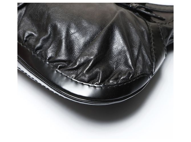 Borsa a spalla Hobo Queen con nastro Gucci Nero - vista 6
