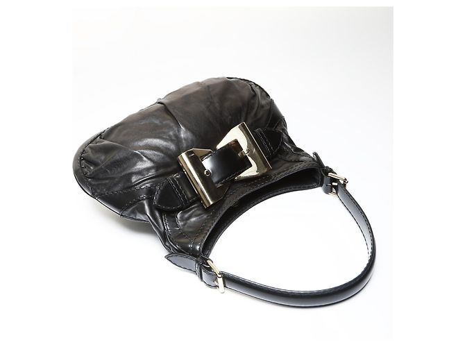 Borsa a spalla Hobo Queen con nastro Gucci Nero - vista 9